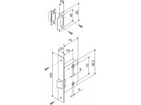 Фото дверной защёлки модель F72 от FUARO