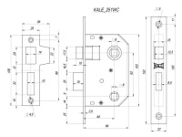 Фото дверной защёлки модель 251 WC 44MM от KALE KILIT