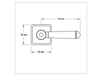 Фото дверной ручки модель MILANO от SICMA