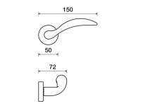 Фото дверной ручки модель INOXBRASS LAGUNA от FRASCIO