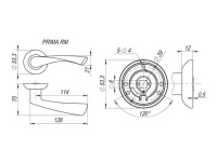 Фото дверной ручки модель PRIMA от FUARO