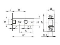 Фото дверной защёлки модель СЕРИЯ LH 120 от ARMADILLO