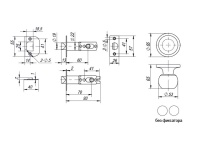 Фото дверной ручки модель 672/BL БЕЗ ФИК. от FUARO
