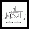 Купить дверную петлю TECTUS TE 645 3D ДО 300 КГ в Минске