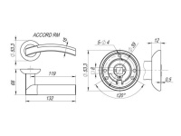Фото дверной ручки модель ACCORD от FUARO