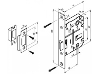 Фото дверной защёлки модель L72-50 от PUNTO