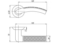 Фото дверной ручки модель ATLAS от PUNTO