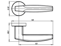Фото дверной ручки модель ARC от Серия URBAN