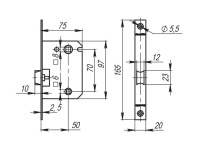 Фото дверной защёлки модель СЕРИЯ LH 720 от ARMADILLO
