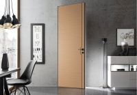 Межкомнатная дверь из серии Арт (Шпон и Эмаль) модель ЛШ205 Дуб Арт