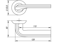 Фото дверной ручки модель BOLERO от PUNTO
