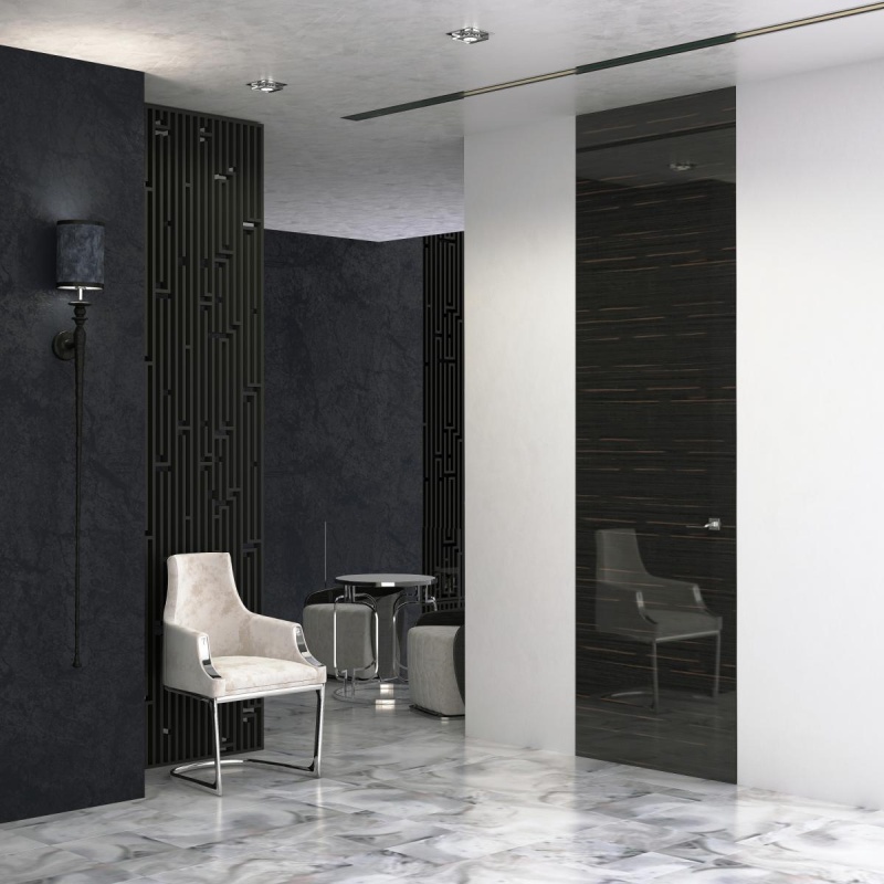 Глянцевые скрытые двери