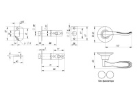 Фото дверной ручки модель 6030 БЕЗ ФИКС. от PUNTO