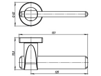 Фото дверной ручки модель AJAX от Серия URBAN