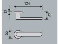 Фото дверной ручки модель PEGASO от M.B.C