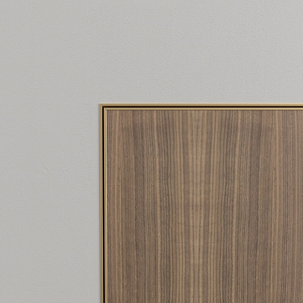 Алюминиевая дверная коробка без наличника, дверное полотно с алюминиевой кромкой