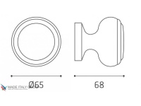 Фото дверной ручки модель P12-65 от VENEZIA