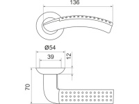 Фото дверной ручки модель LIBRA LD26 от Серия LEGEND