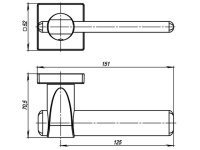 Фото дверной ручки модель AJAX USQ от Серия URBAN