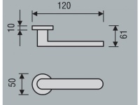 Фото дверной ручки модель SCILLA от M.B.C