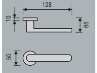 Фото дверной ручки модель LEDA от M.B.C