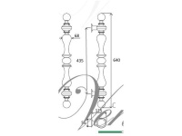 Фото дверной ручки модель PALAZZO 640 MM от VENEZIA