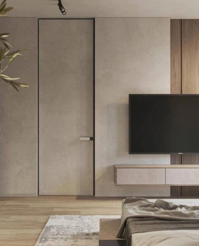 Cкрытые двери под потолок