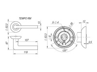 Фото дверной ручки модель TEMPO от FUARO