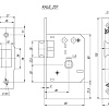 Фото дверной защёлки модель 251/R 40MM от KALE KILIT