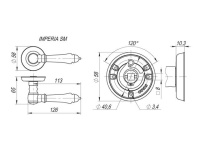 Фото дверной ручки модель IMPERIA от FUARO