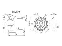 Фото дверной ручки модель GRAZIA от FUARO