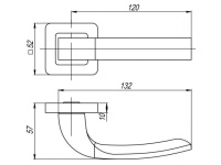 Фото дверной ручки модель ORION от PUNTO