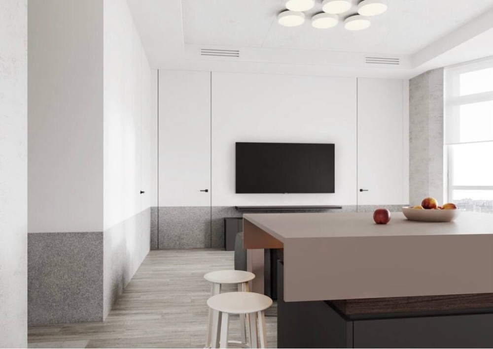 Cкрытые двери под потолок