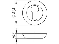 Фото дверной накладки модель EВРОНАКЛАДКА TL