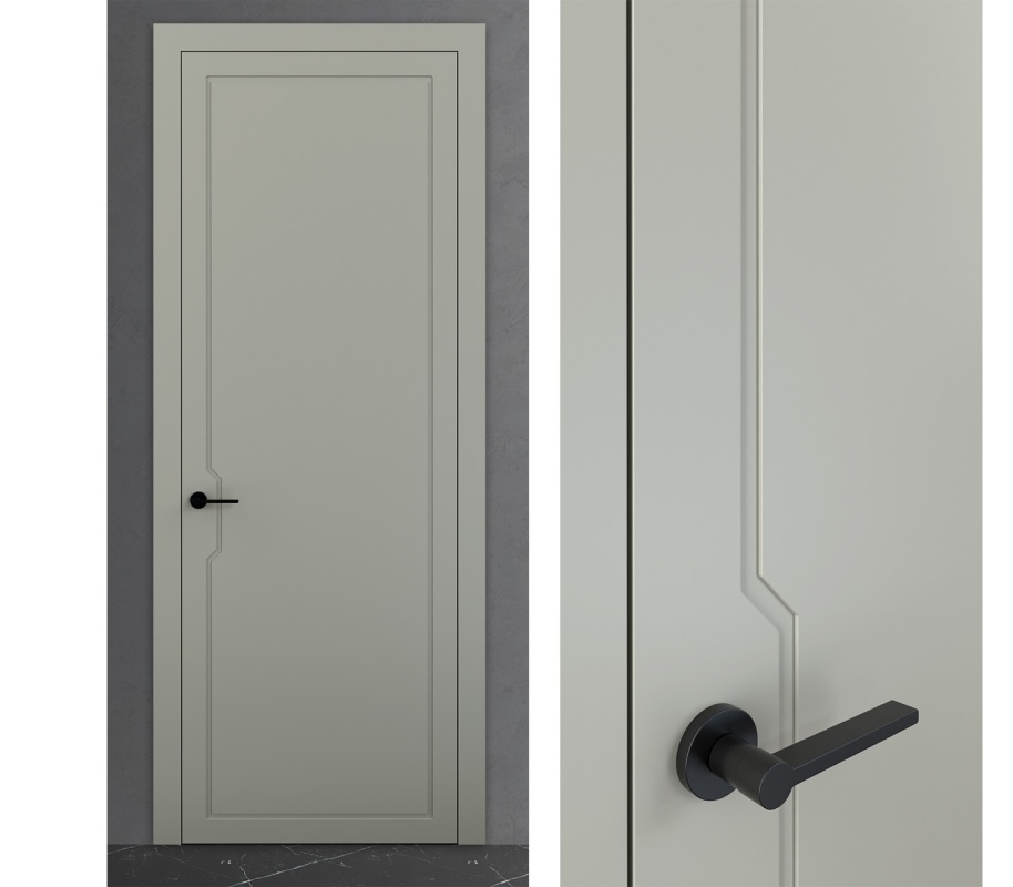 Межкомнатная дверь из Мистика (Эмаль) модель MS 15 Белый