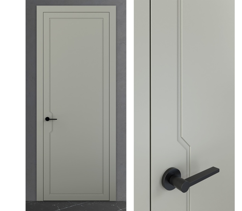 Межкомнатная дверь из серии Мистика (Эмаль) модель MS 15 Белый