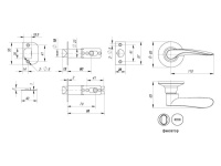Фото дверной ручки модель 6020 ФИКС. от PUNTO