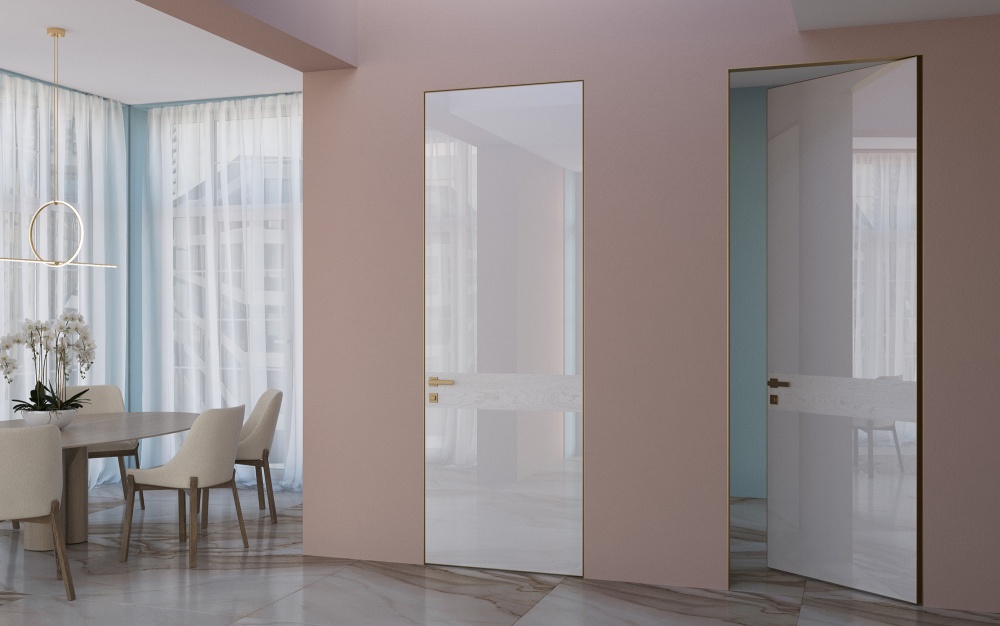 Стеклянная дверь из серии «Мираж» модель MR3