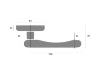 Фото дверной ручки модель JET от FRATELLI CATTINI