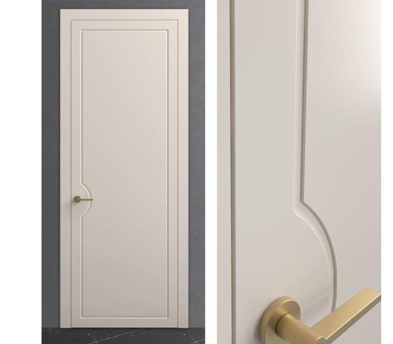 Межкомнатная дверь из серии Мистика (Эмаль) модель MS 13 Белый