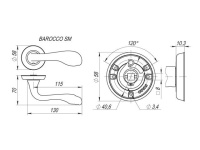 Фото дверной ручки модель BAROCCO от FUARO
