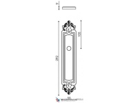 Фото дверной ручки модель ANAFESTO CYL PL96 от VENEZIA