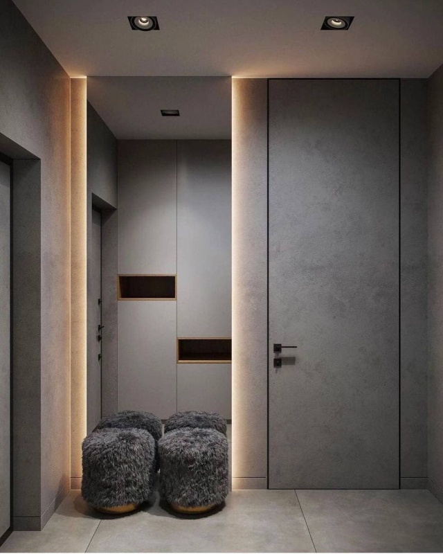 Cкрытые двери под потолок