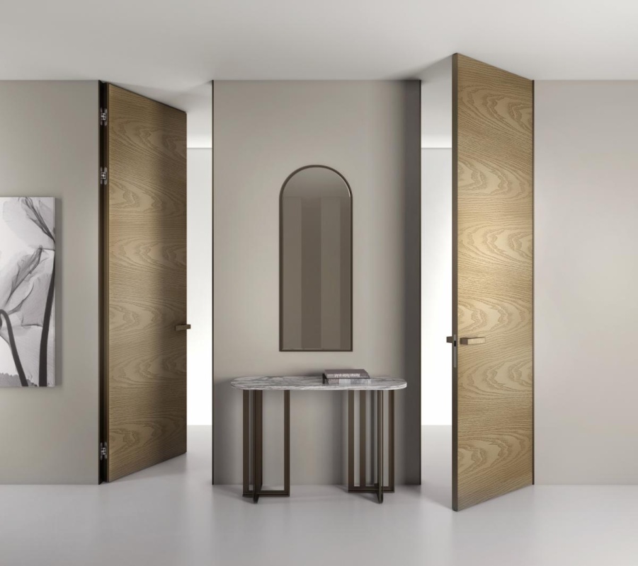 Шпонированные скрытые двери