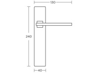 Фото дверной ручки модель 745 от CONVEX