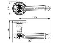Фото дверной ручки модель MATADOR от Серия CLASSIK