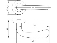 Фото дверной ручки модель SIMFONIA от PUNTO