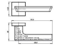 Фото дверной ручки модель MATRIX USQ от Серия URBAN