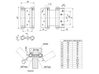 Купить дверную петлю 201-4 в Минске