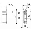 Фото дверной ручки модель DH-0433 SS от FUARO